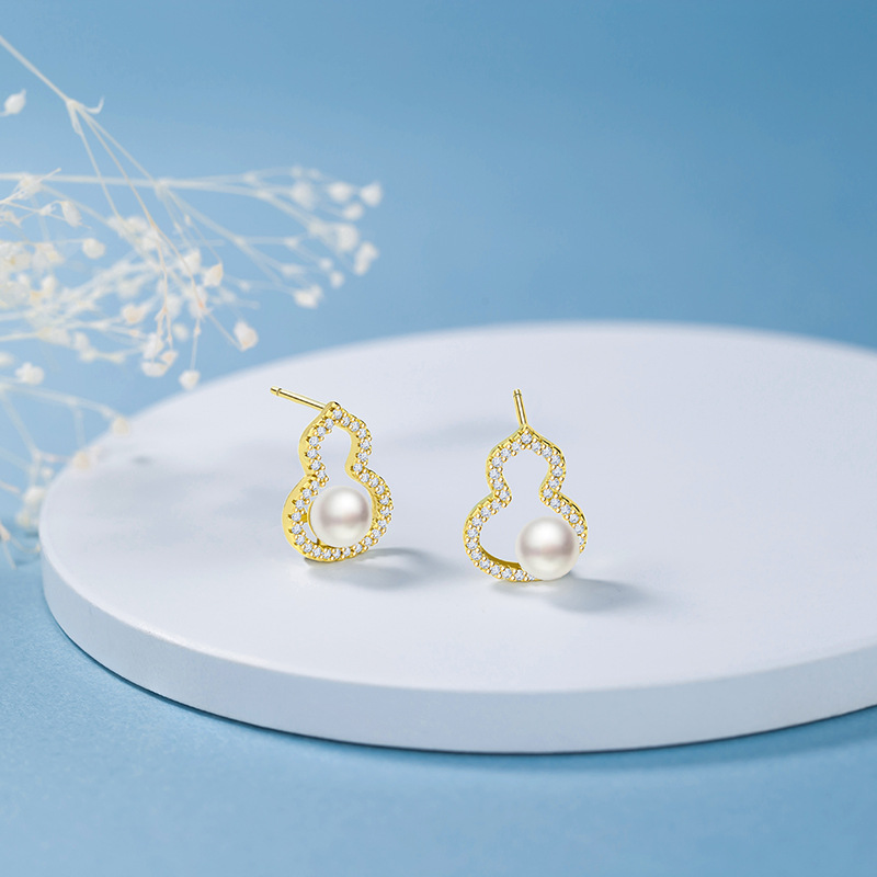 Cubic Zirconia And Pearl Stud Earrings, Delicate And Versatile For Work, Commute And Daily Wear. Hypoallergenic, Tarnish-resistant And Durable For Lon_voghion.com