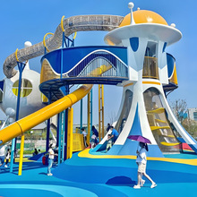 济南户外游乐设施公园小区幼儿园儿童滑梯滑滑梯户外不锈钢滑梯