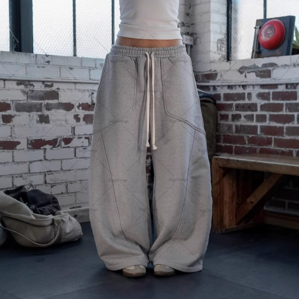 Брюки унисекс в стиле хип‑хоп oversize, европейский стиль с вышивкой, 30% хлопка 70% полиэстера