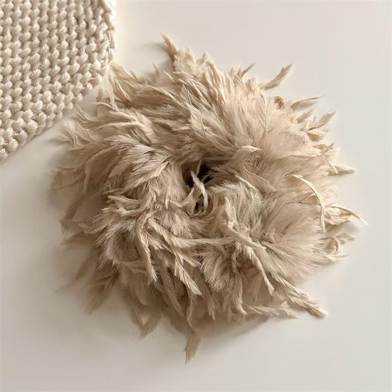 라이트 카키색 실크 울 스타일