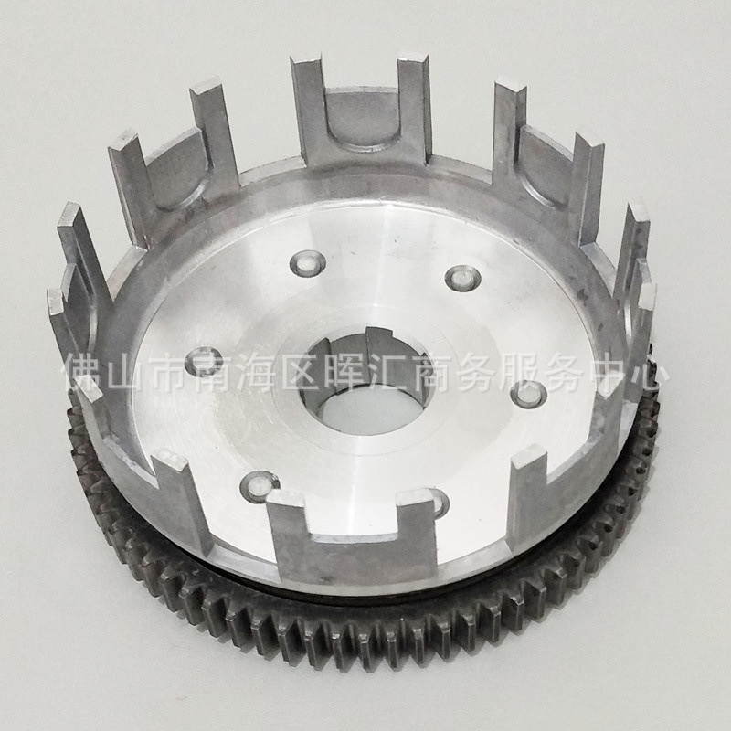 Fabricantes transfronterizos de accesorios de motocicleta embrague tambor CG125 embrague diente grande Ft150 Dm200 CB250ZS