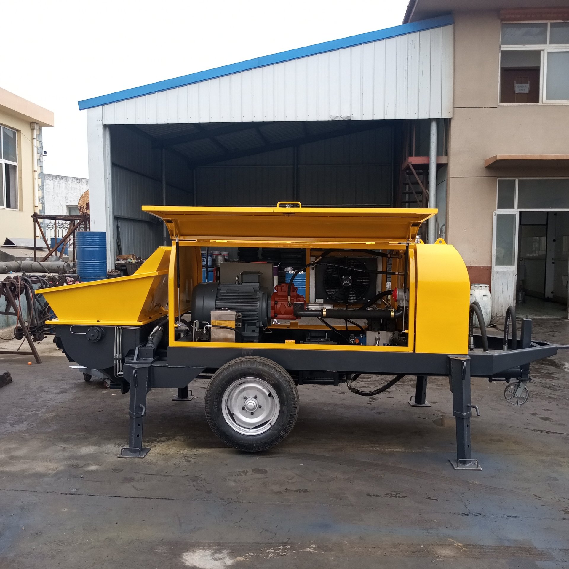 混凝土泵 混凝土输送泵 混凝土地泵 小型泵车 小型拖泵 HBT50地泵