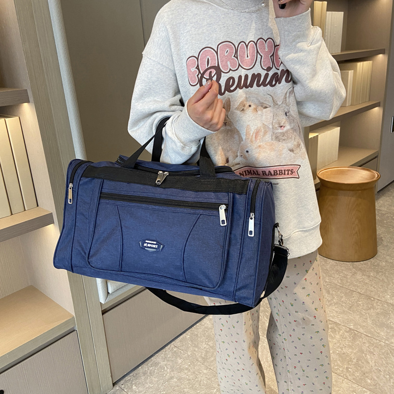 Cross-border Oxford Cloth Satchel Travel Bag New Large-capacity Foldableable Cosmetics Bag Short-distance Luggage Bag Business Trip Bag