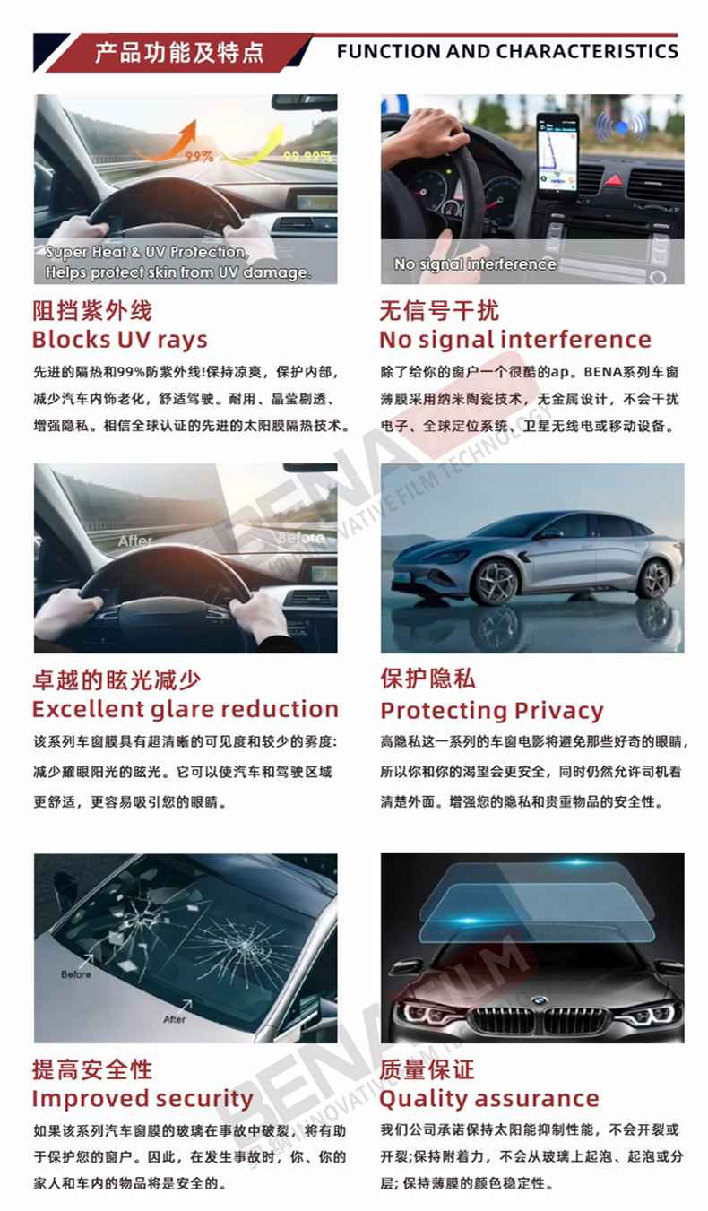 Factory wholesale car glass film purple light dazzling color film emperor purple chameleon window film high heat insulation film solar film
