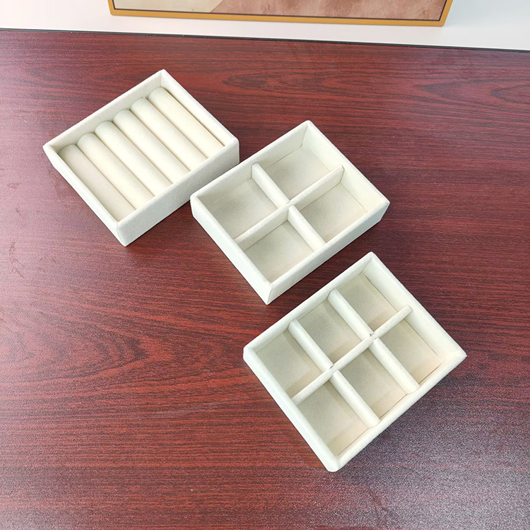 small size Jewelry Box Jewelry Tray Earrings Earrings Tray Jewelry Display Stand Drawer Plaid Jewelry Storage Box