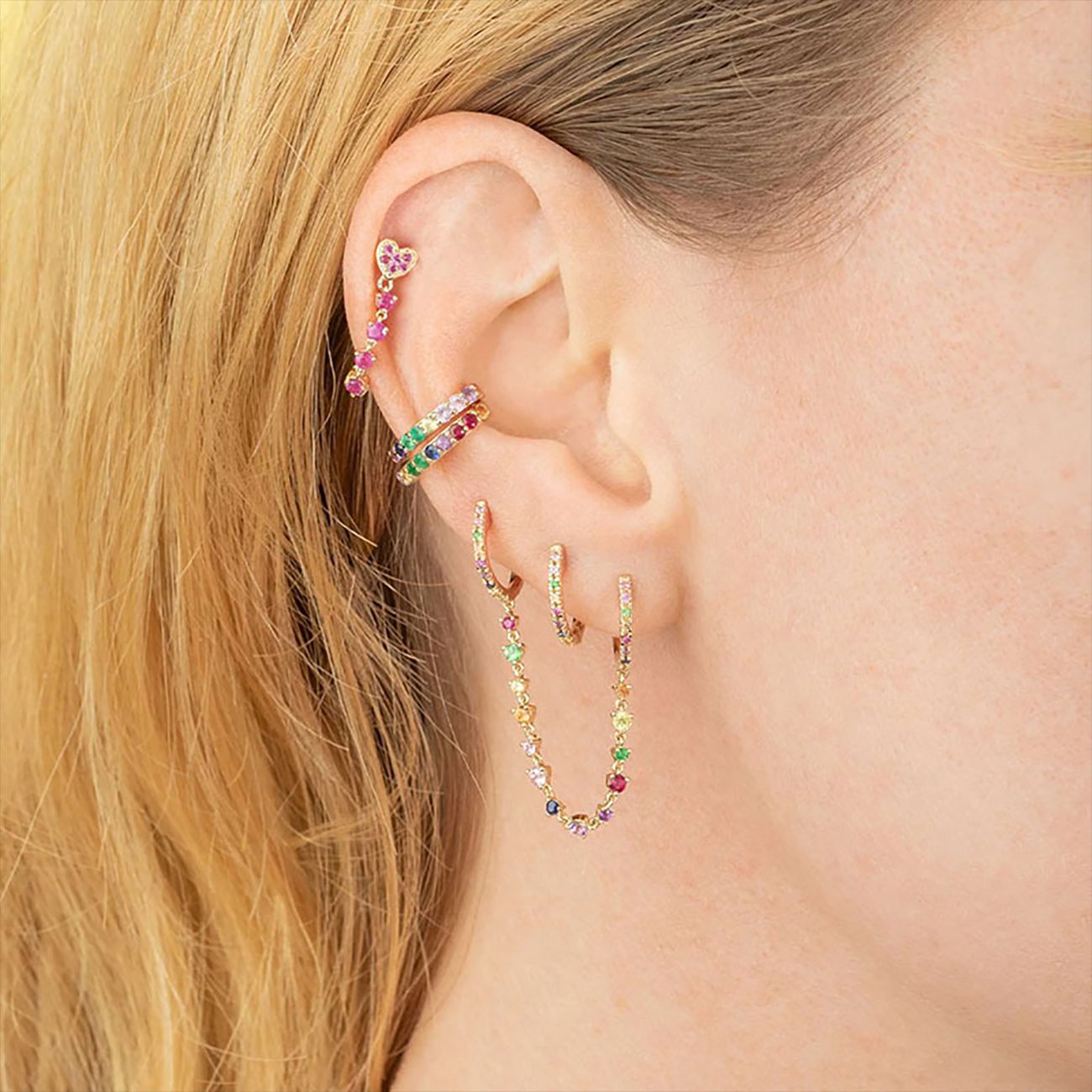 6g Weight 0.05µm-0.08µm Gold Plating Thickness 1 Piece 18K Gold Plated 925 Sterling Silver Zircon U Shape Round Earrings