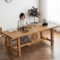 北欧实木白蜡木长条桌凳日式大板桌子家用原木家具民宿餐桌椅组合