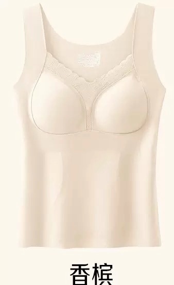 Ropa interior cálida para mujeres, chaleco cálido para mujeres, protector abdominal, taza fija de temperamento delgado y camelón para usar en el exterior