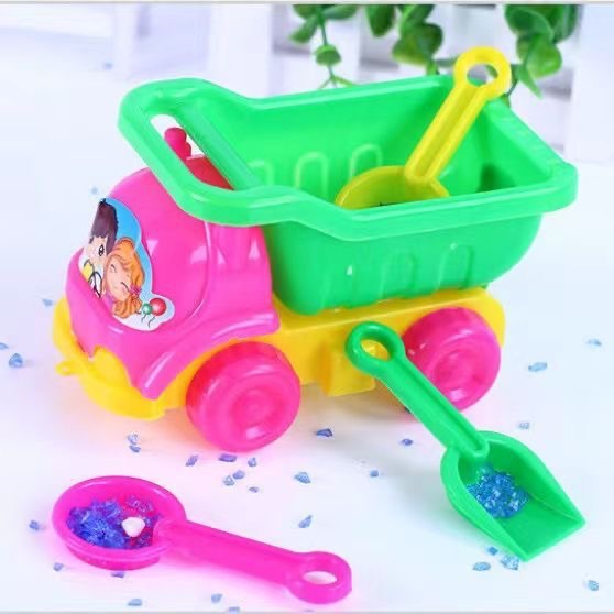 玩具工程车 沙滩车玩具套装玩具车两元店百货批发