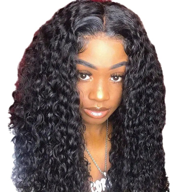 Natural Looking Small Curly Wig 13 X 4 Mm Lace Trimmed Loose Synthetic Hair Extension for Export_voghion.com