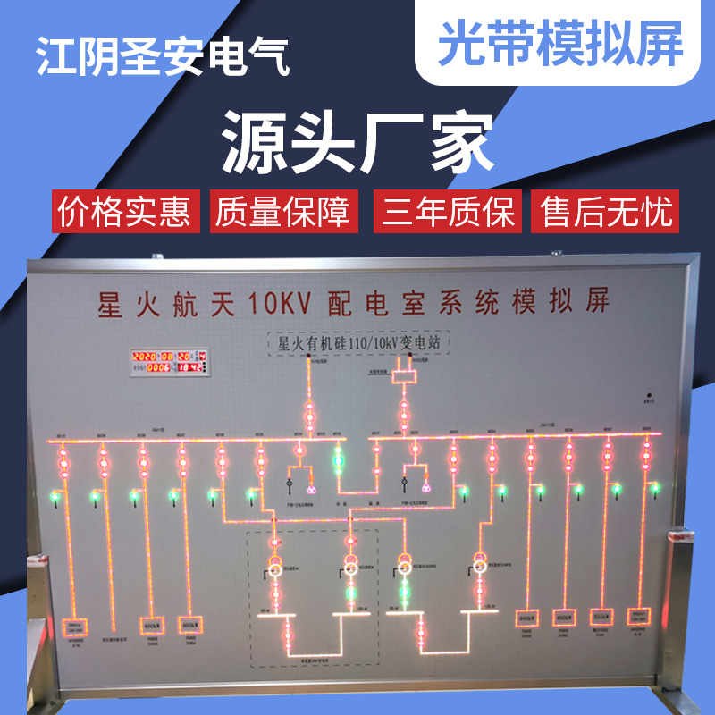 光带模拟屏电室设备模拟屏系统自来水地下管网平面电力光带模拟屏