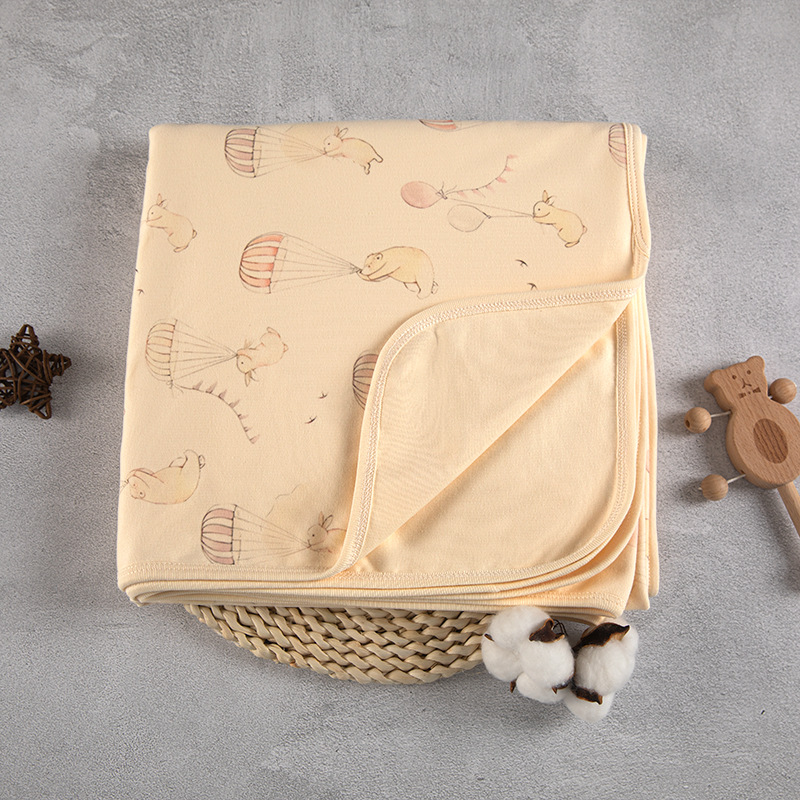 Estilo nórdico bebé edredón de doble capa engrosada toalla 120*120cm primavera y otoño cálido manta de algodón puro 2023 Nuevo