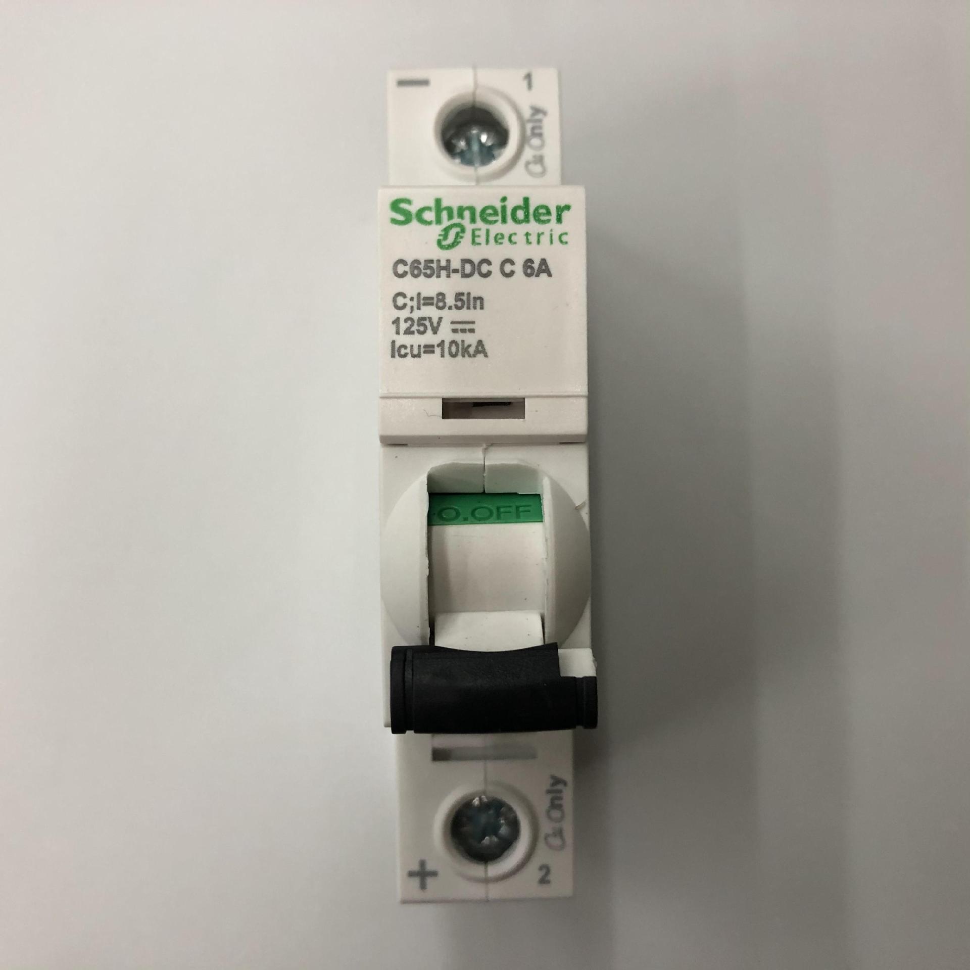 原装正品C65H-DC 1P C6A Schneider高分断直流空气开关小型断路器