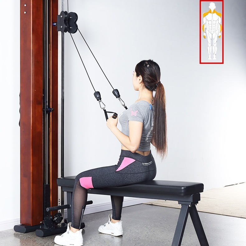 Wall-mounted small flying bird stickers Wall gantry multi-functional home fitness equipment strength training machine source manufacturer