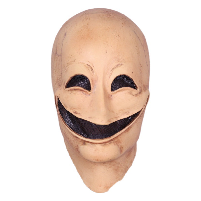 笑顔宇宙人マスク無顔男頭セットハロウィーンパーティーは恐怖化粧舞踏会の国境を越えた新型を責める