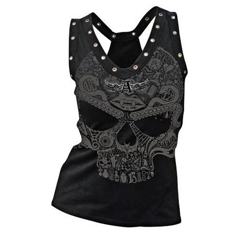 Skull Print Tank Top 3
