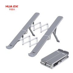 HUA PX/華普興アルミニウム合金のノートのスタンドの折り畳みのデスクの台のパッドの高いブラケットのコンピュータのラジエーター