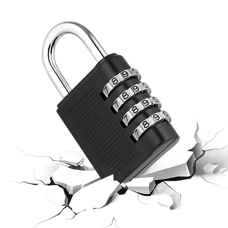 Открытый замок 4-значный пароль Анти-кражи замок тренажерный зал небольшой замок Мастер замок ключ Пароль замок шкаф багажа