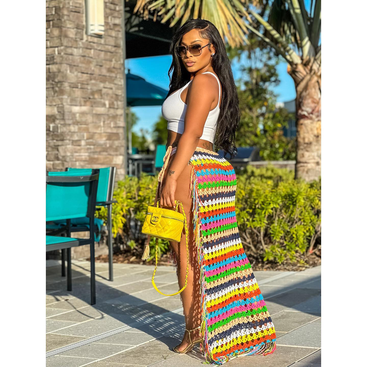 Spandex, Polyester Fabric Type 1 Piece Quantity Street Occasion Regular Fit Fit Type Women's Sexy Rainbow 1 Piece Cover Ups