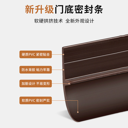Door gap door bottom seal strip self-adhesive soundproofing bedroom door gap barrier glass door adhesive strip door and window windshield strip artifact
