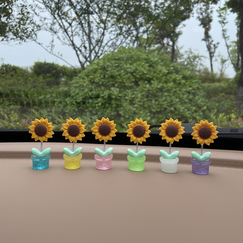 [전기도금된 단단한 잎] 반복되지 않는 색상의 화분 6개