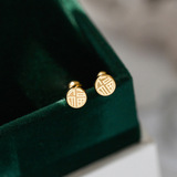 Маленькие серьги для сна, не выцветает, золото 750 пробы