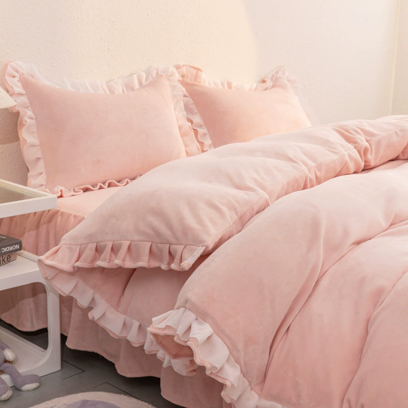 Japanese bedspread, lace dress