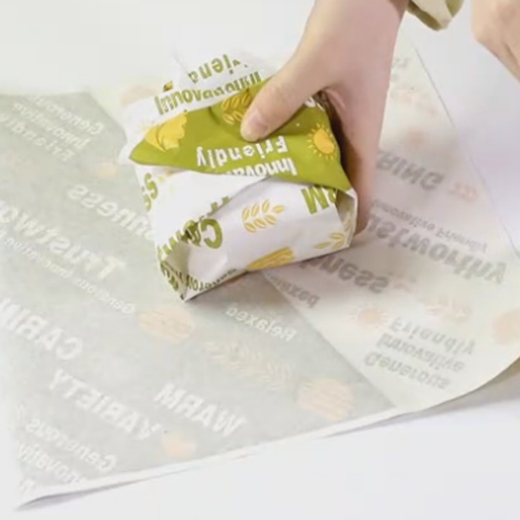 定制批发 汉堡小吃防油纸 淋膜纸食品包装纸