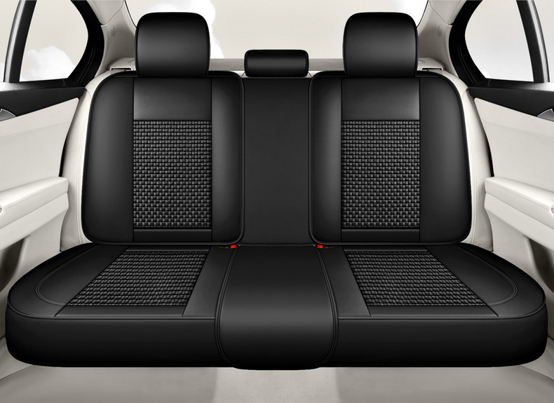 Car Cushion Four Seasons Universal Car Seat Cover 24 New Ice Silk Summer Nappa Pi Full Enclosure Cushion Seat Cover