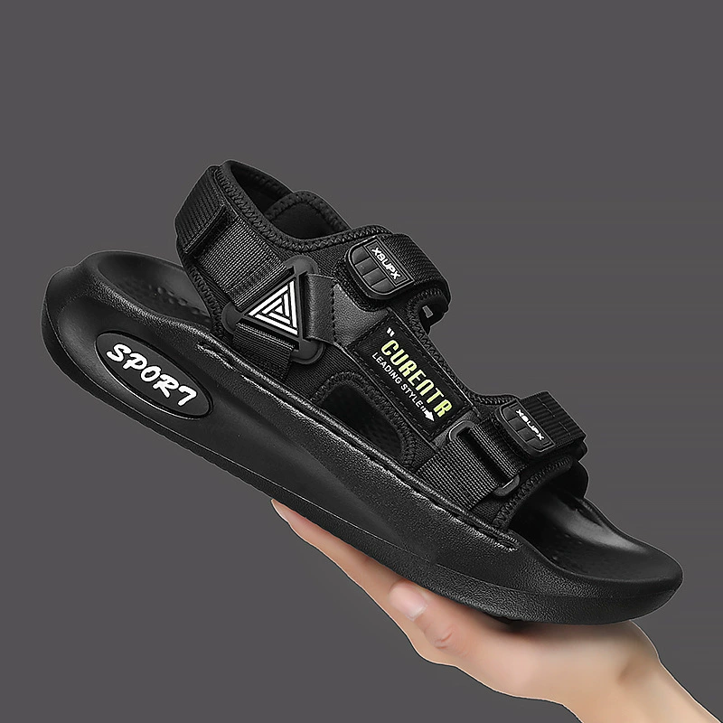 Сандалии мужские верхняя одежда дышащие вьетнамские сандалии нескользящие износостойкие тапочки на толстой подошве мужские сандалии высокого качества для отдыха на открытом воздухе