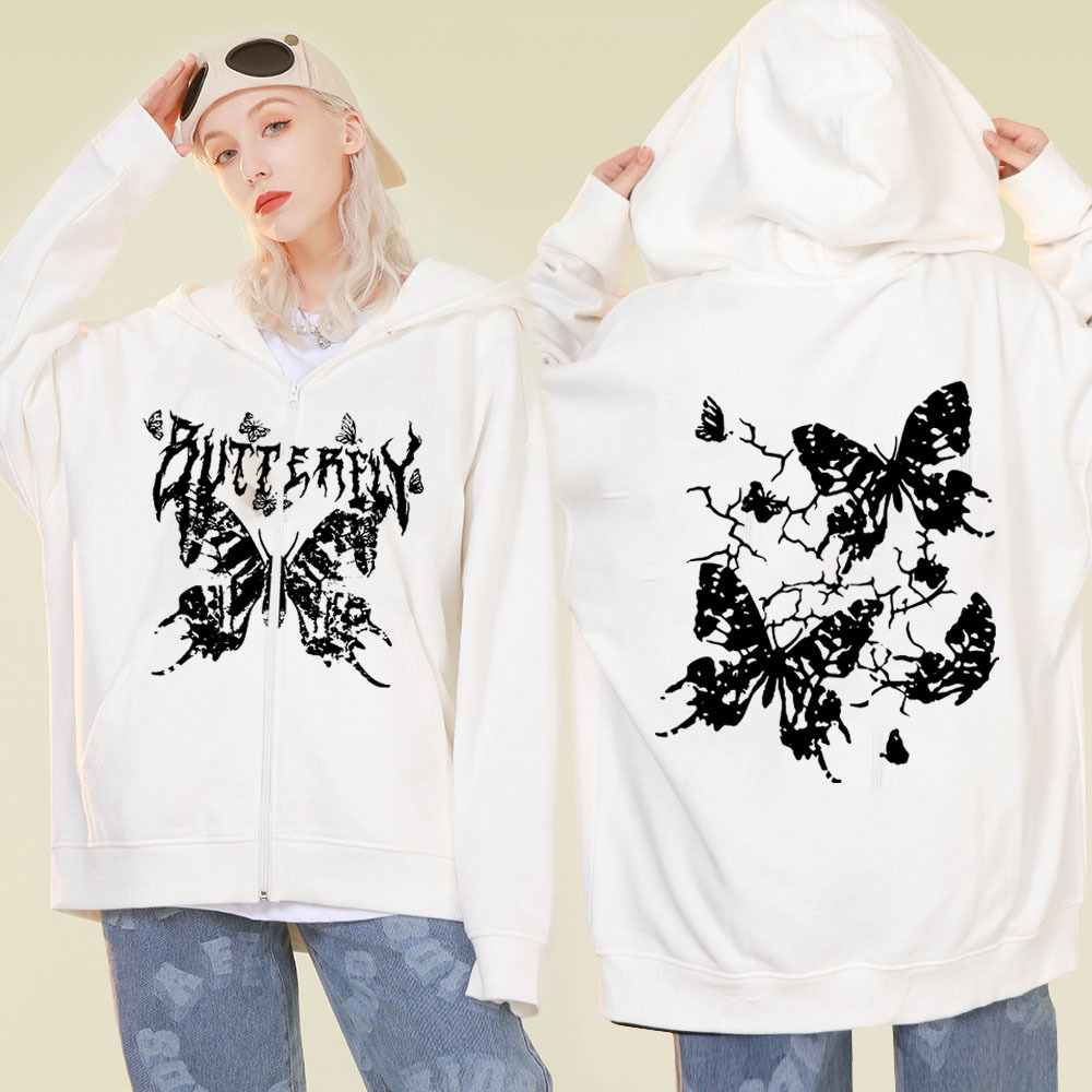Design trend sweatshirt with zipper