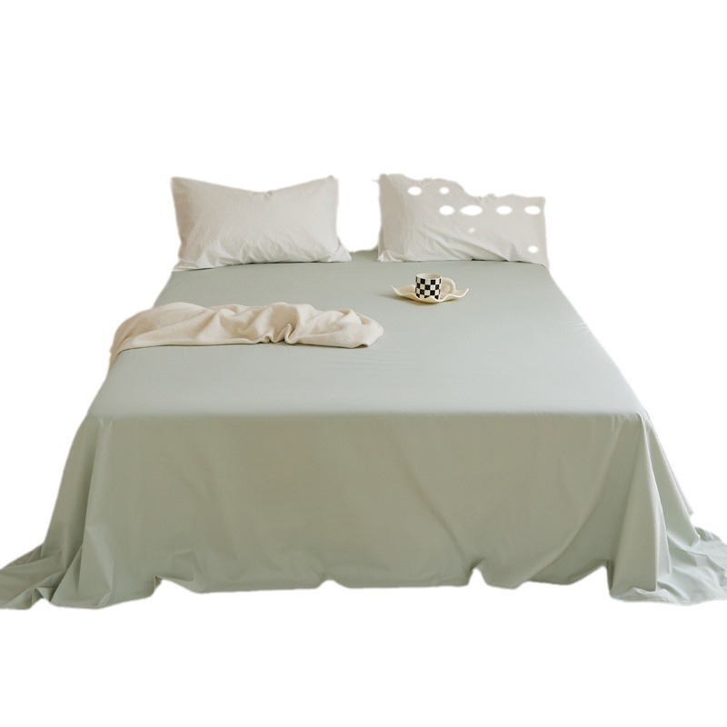 100 sábanas de algodón de color sólido sábanas de algodón dormitorio sábanas dobles individuales sábanas de piel de padres