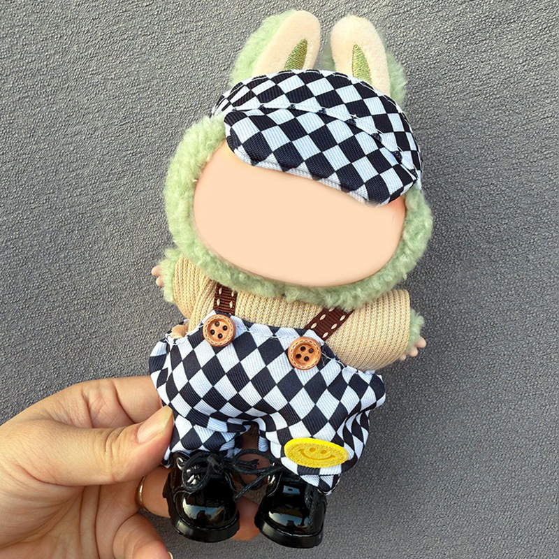 Labubu ベビー服、ラブ服、ぬいぐるみビニール座りパーティー、第一世代、第二世代、第三世代のスカートスーツに適しています。