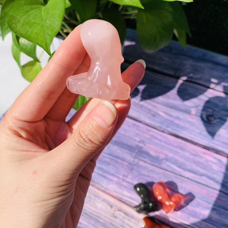 天然水晶多种材质原石雕刻章鱼水晶摆件挂件 图 3