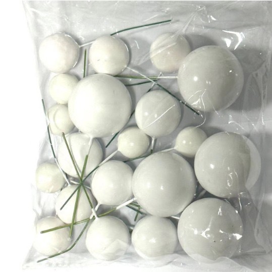 흰색 혼합 20 팩 (각 4 크기 5)