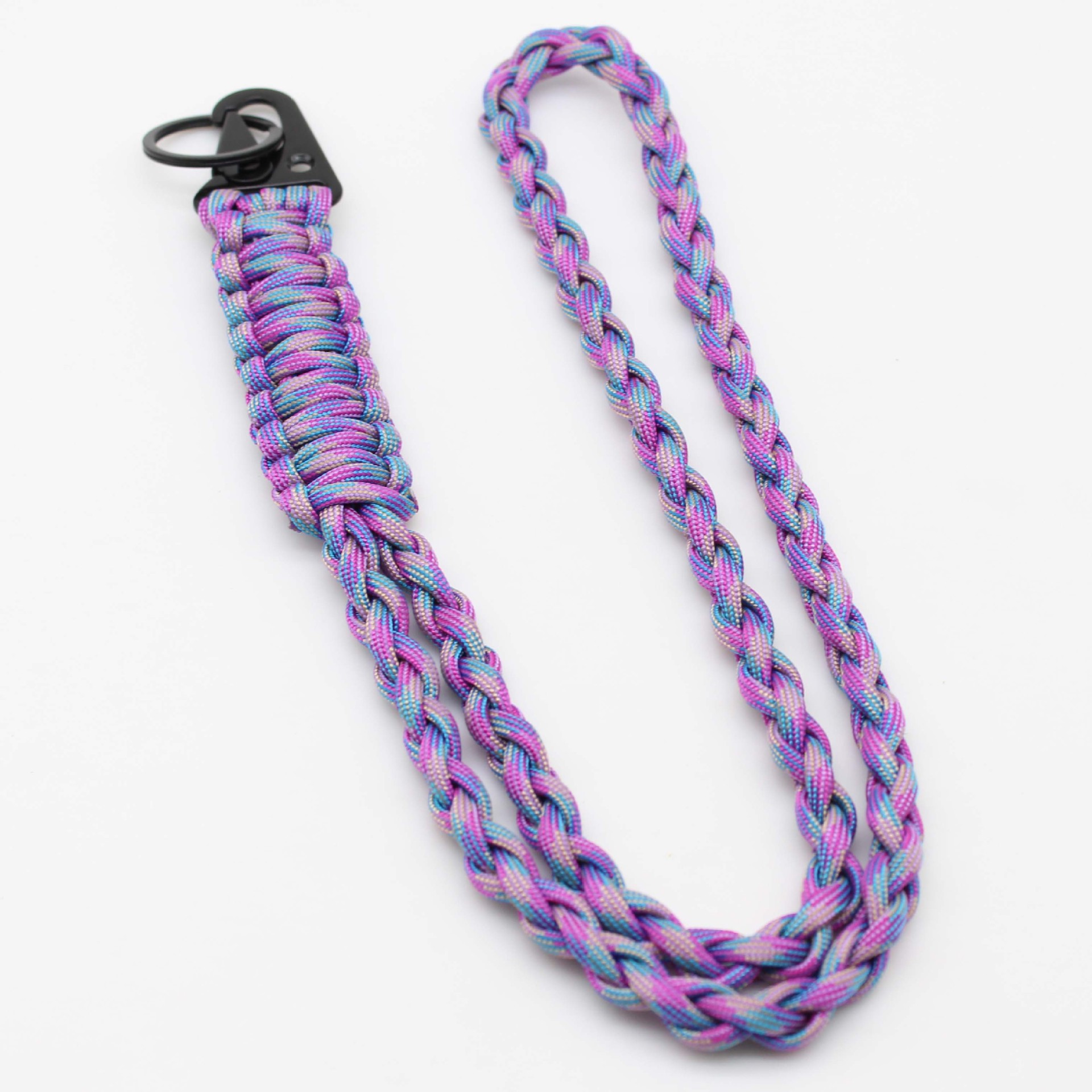 Venta caliente cordón tejido paraguas cuerda cuello cordón teléfono móvil llavero tejido siete núcleos paraguas cuerda acampar al aire libre emergencia