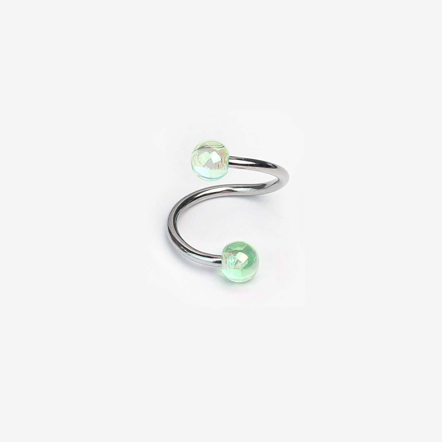 Labret piercing jewelry detail image
