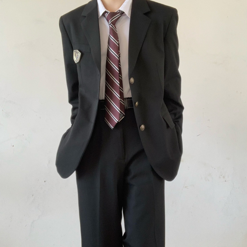 Uncle Kimura Dk Japanese-Style Uniform Suit Jacket Men's Summer Mid-Length Casual Suit Women's Student Suit Pants Set