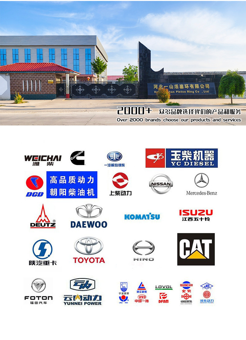 Shangchai D6114 Piston Rings, High Performance, High Quality, Wear-Resistant and Durable, Piston Ring Sealing Rings Distribution