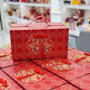 2025 Wo Wan Spring Festival New Year Gift Box Packaging Box Year of the Snake Biscuits Nut Snowflake Crisp Baking Accompanying Gift Empty Box