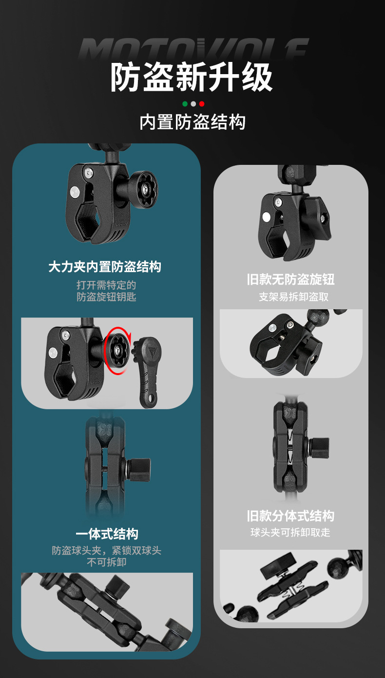 Suitable for Dji Osmo360 X5 X4 Motorcycle Cycling Shooting Bracket Multi-Function Camera Selfie Stick Bracket
