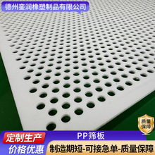 PP冲孔板冲孔网pp圆孔过滤网塑料筛板耐高温防水PP打孔板加工
