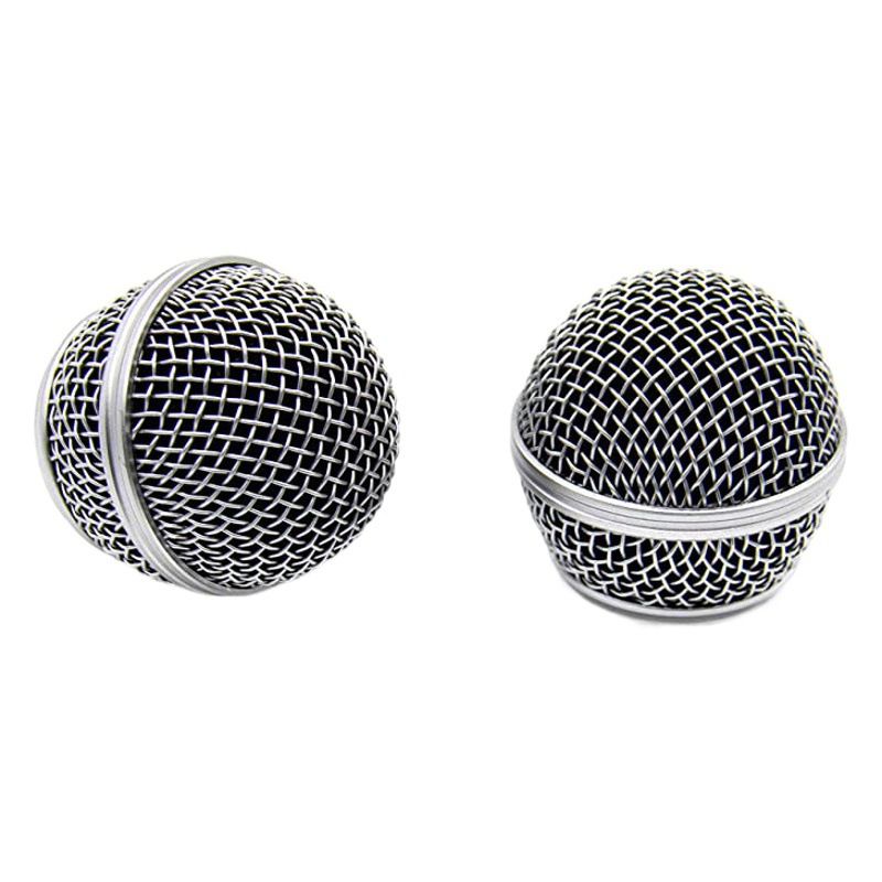 Adecuado para Shure beta58a MICRÓFONO INALÁMBRICO micrófono cubierta de red accesorios de micrófono de metal cabeza de la red del micrófono