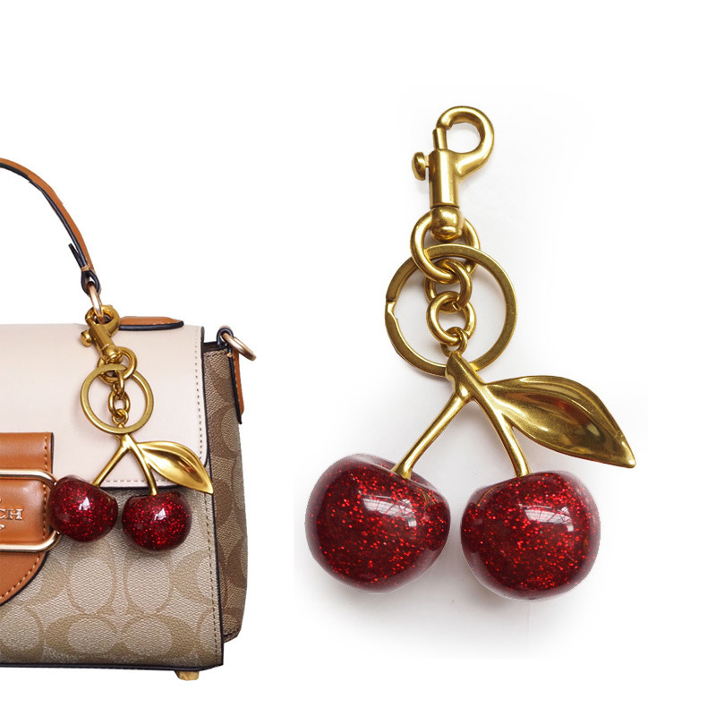 Cherry Keychain Bag Pendant Shoulder Strap Extension Pearl Chain Crossbody Accessories Headset Chain Cherry Keychain Bag Pendant Shoulder Strap Extension Pearl Chain Crossbody Accessories Headset Chain
