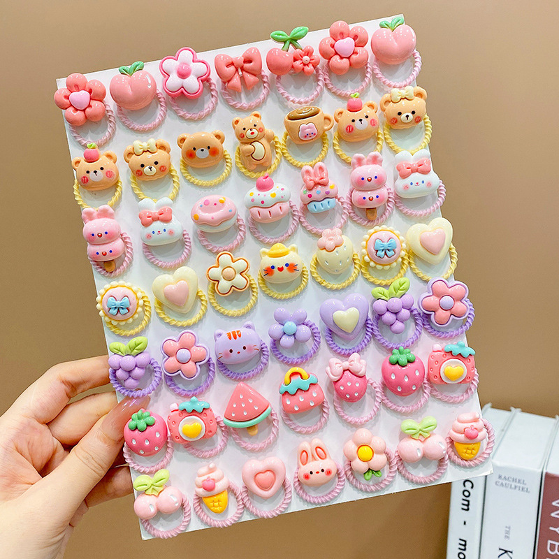 Banda de goma para niños, lazo para el cabello con pulgar para niña, accesorios para el cabello, cuerda para la cabeza para bebés, niña pequeña, sin dañar el cabello, gomas de goma, lindos sombreros