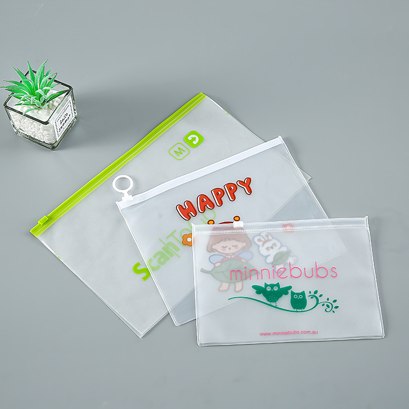 厂家批发PVC自封拉链袋学生用具包装自封袋pvc塑料文具笔袋