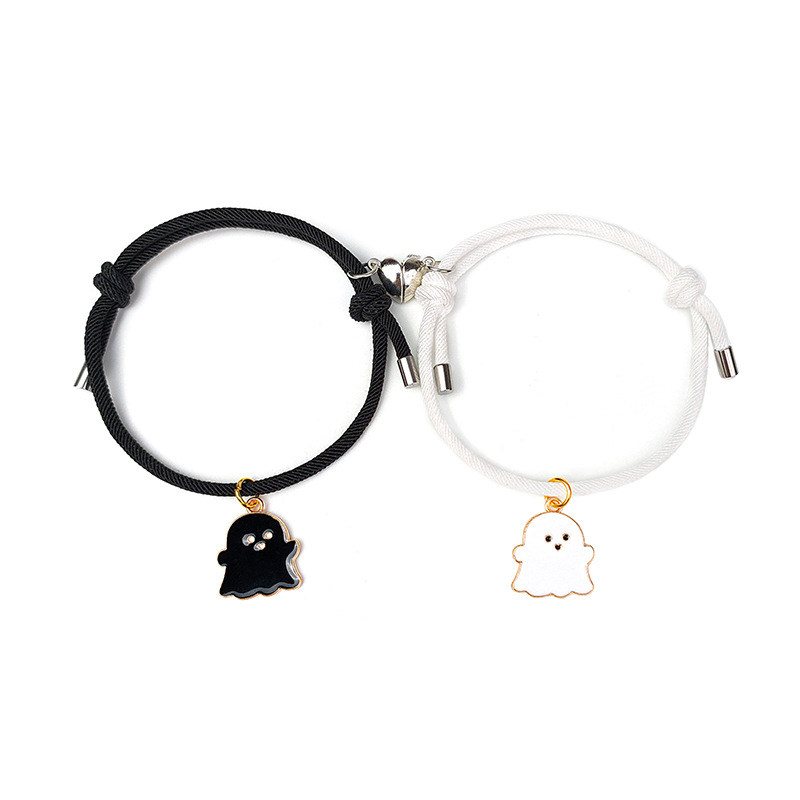 Grohandel Schmuck Halloween Krbis Anhnger Magnetarmband ein Paar Set nihaojewelrypicture5