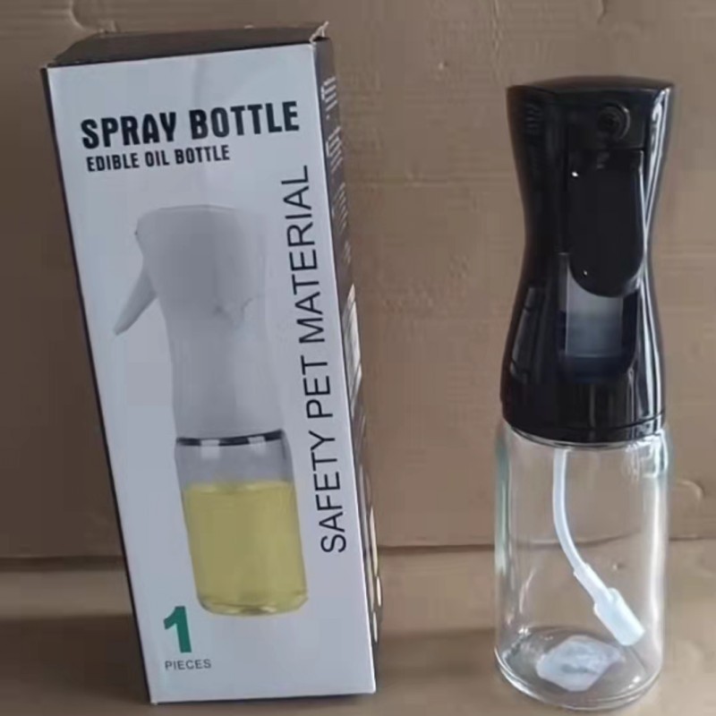 160ml喷油瓶按压式玻璃油壶厨房食用油橄榄油烧烤油壶独立包装