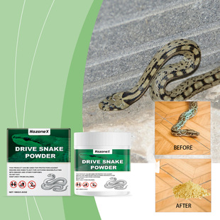 Hozonex Snake Repellent Powder for Home and Outdoor Use, Suitable for Protection Against Snakes, Repellent for Ground Contact, Courtyard, and Camp