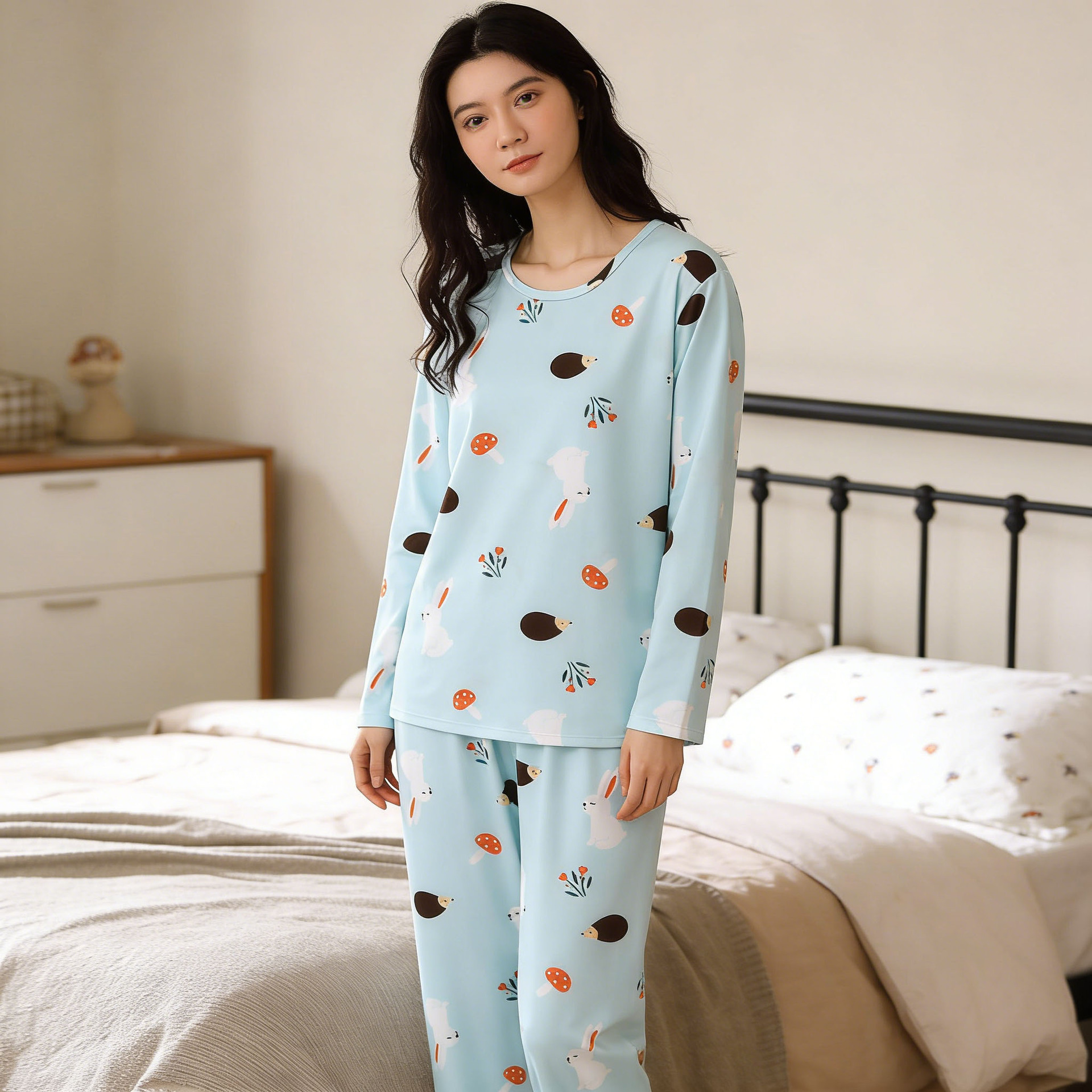 두꺼운 SMX 블루 머쉬룸 롱 세트